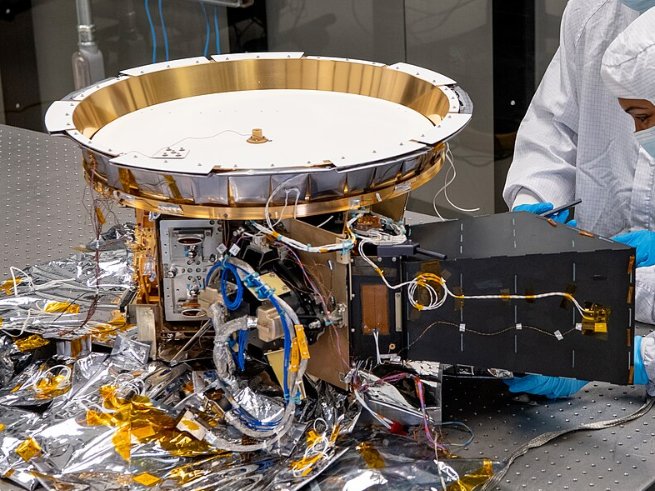 Ralph/LEISA-family hardware during assembly at NASA